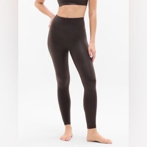 Athleta Black Elation Shine Tight Leggings, Small, Like New